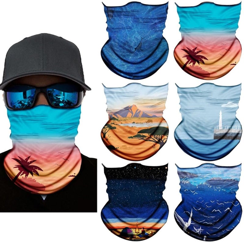 SIDAZON Neck Gaiter Mask,UV Protection Bandana Gator Face Cover Covering Mask,Tube Scarf,Neck Warmer Balaclava,Headband - Image 1